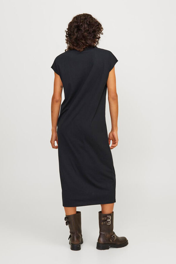 Jack & Jones Vestido camiseta largo negro