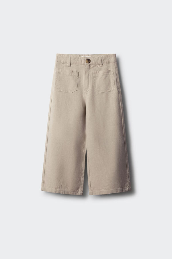 Springfield Kids Cal&ccedil;as linho menina branco