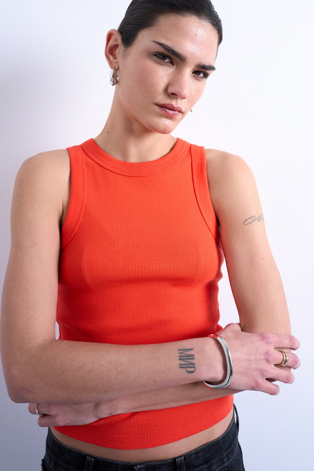 Topshop Top gola redonda