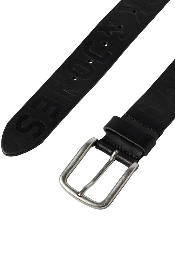 Jack & Jones Cintur&oacute;n de piel negro