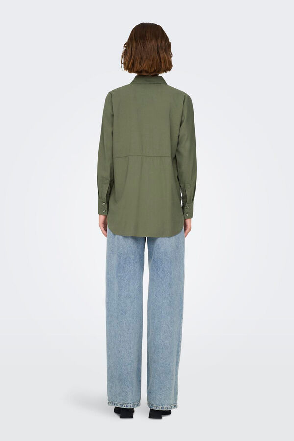 JDY Camisa de manga comprida verde