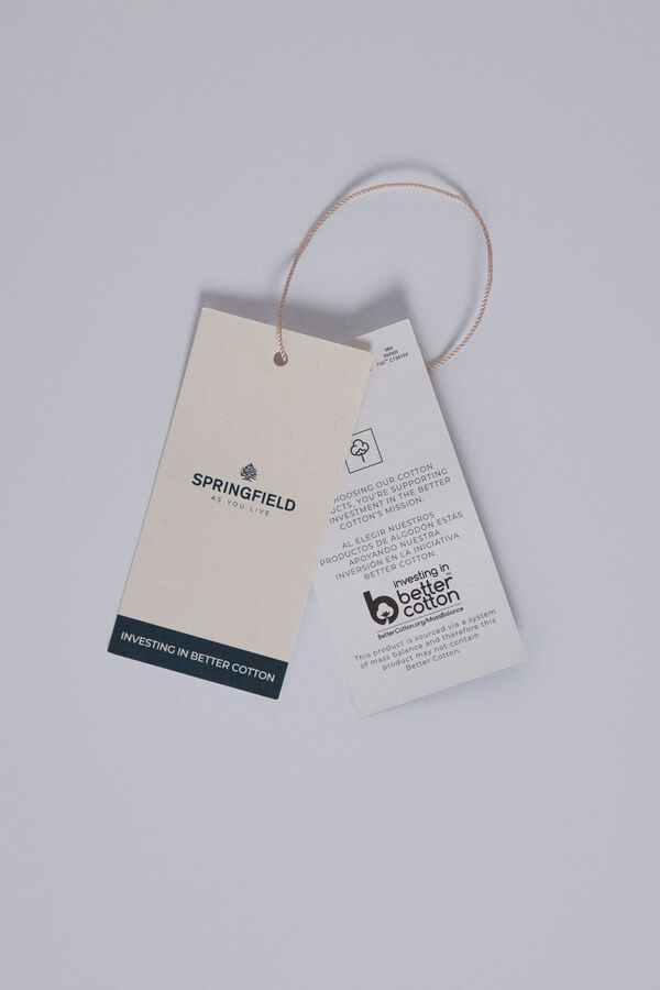 Springfield Polo piqu&eacute; detalles contraste regular fit beige