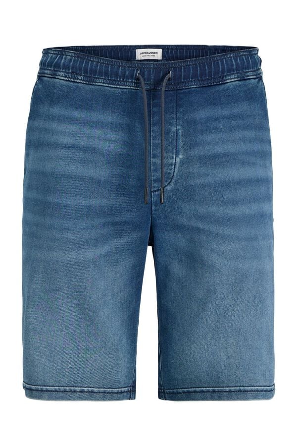 Jack & Jones Bermuda regular algod&oacute;n azul
