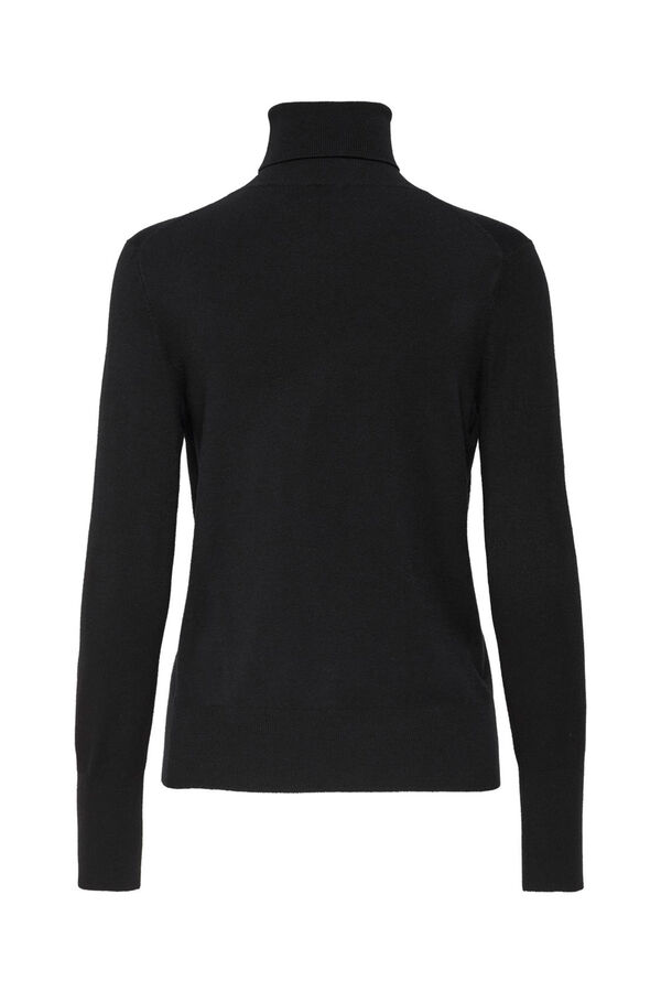 Only Jersey de cuello vuelto negro