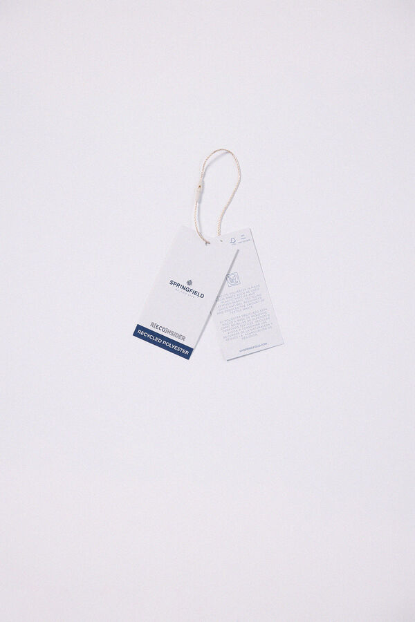 Springfield Jaqueta universitária com efeito camurça azul