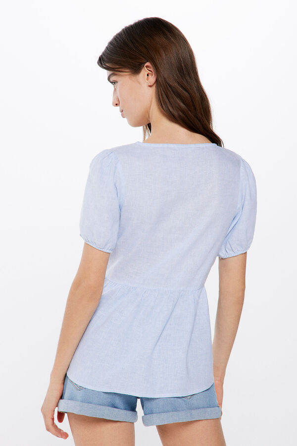 Springfield Blusa entredós azul