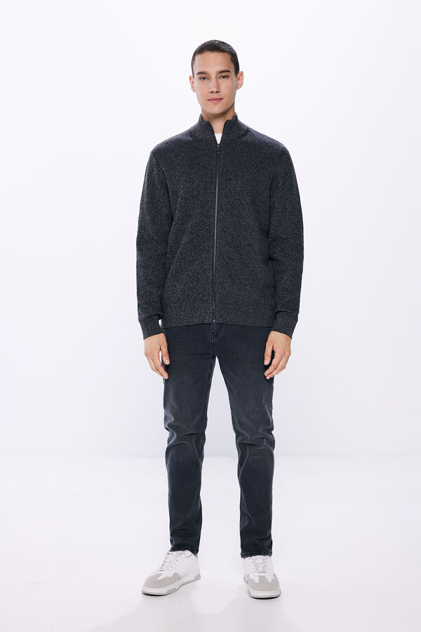 Springfield C&aacute;rdigan cremallera nude