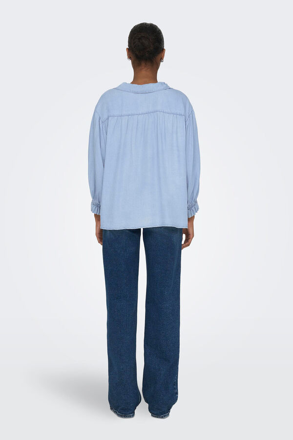 Only Camisa de ganga azul