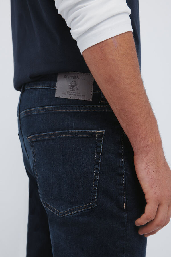 Springfield Jeans azul muy oscuro slim fit azul