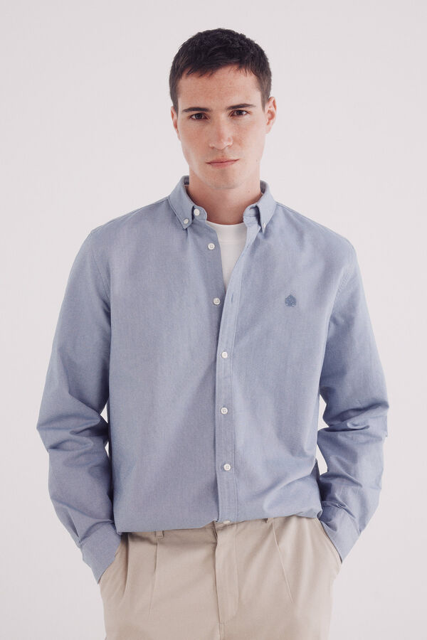 Springfield Camisa oxford azul