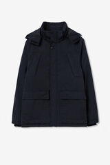 Tiffosi Casaco acolchoado com capuz remov&iacute;vel azul