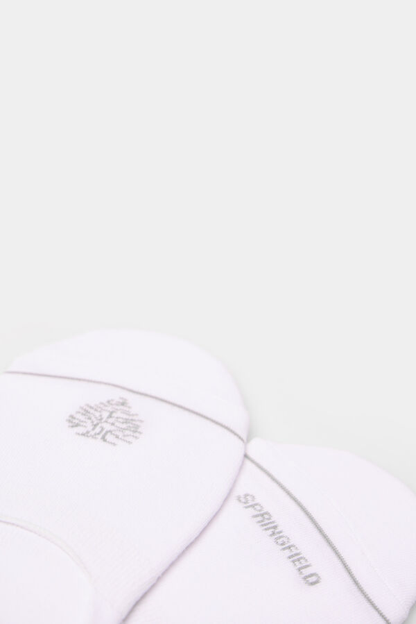 Springfield Calcet&iacute;n invisible contraste blanco