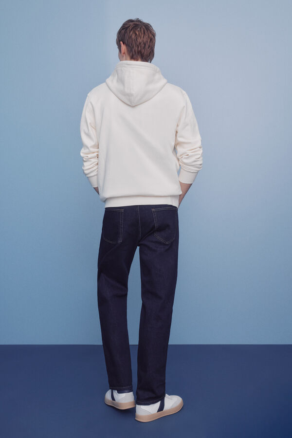 Springfield Jeans lavado desencolado straight fit azul