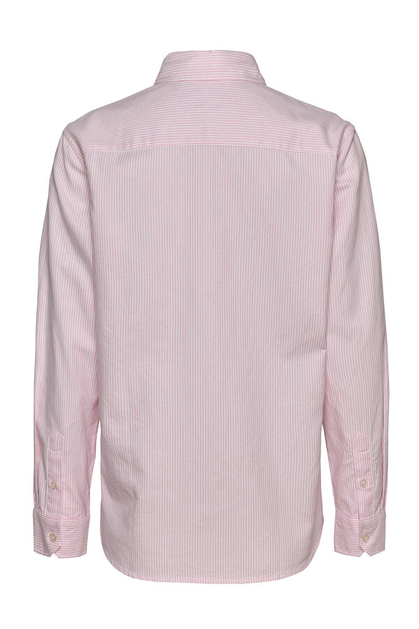Tommy Jeans Camisa riscas feminina Tommy Jeans rosa