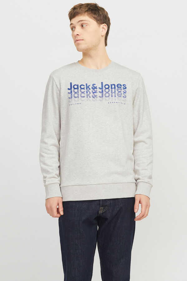 Jack & Jones Sweatshirt de ajuste padr&atilde;o branco