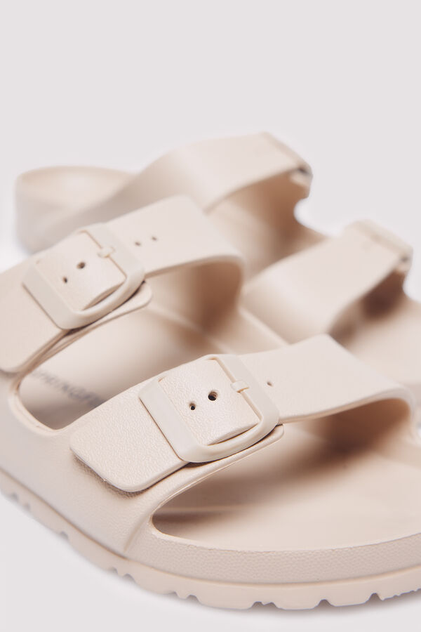 Springfield Sandália com fivela emborrachada castanho