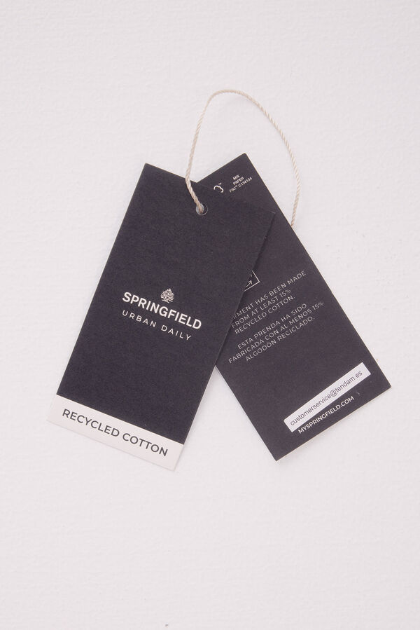 Springfield Camisola manga curta estrutura azul