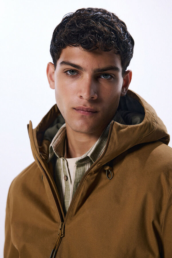 Springfield Jaqueta acolchoada de algodão cru