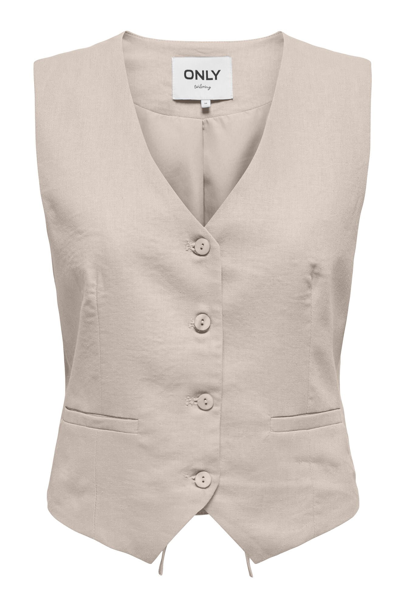 Only Chaleco de vestir de lino