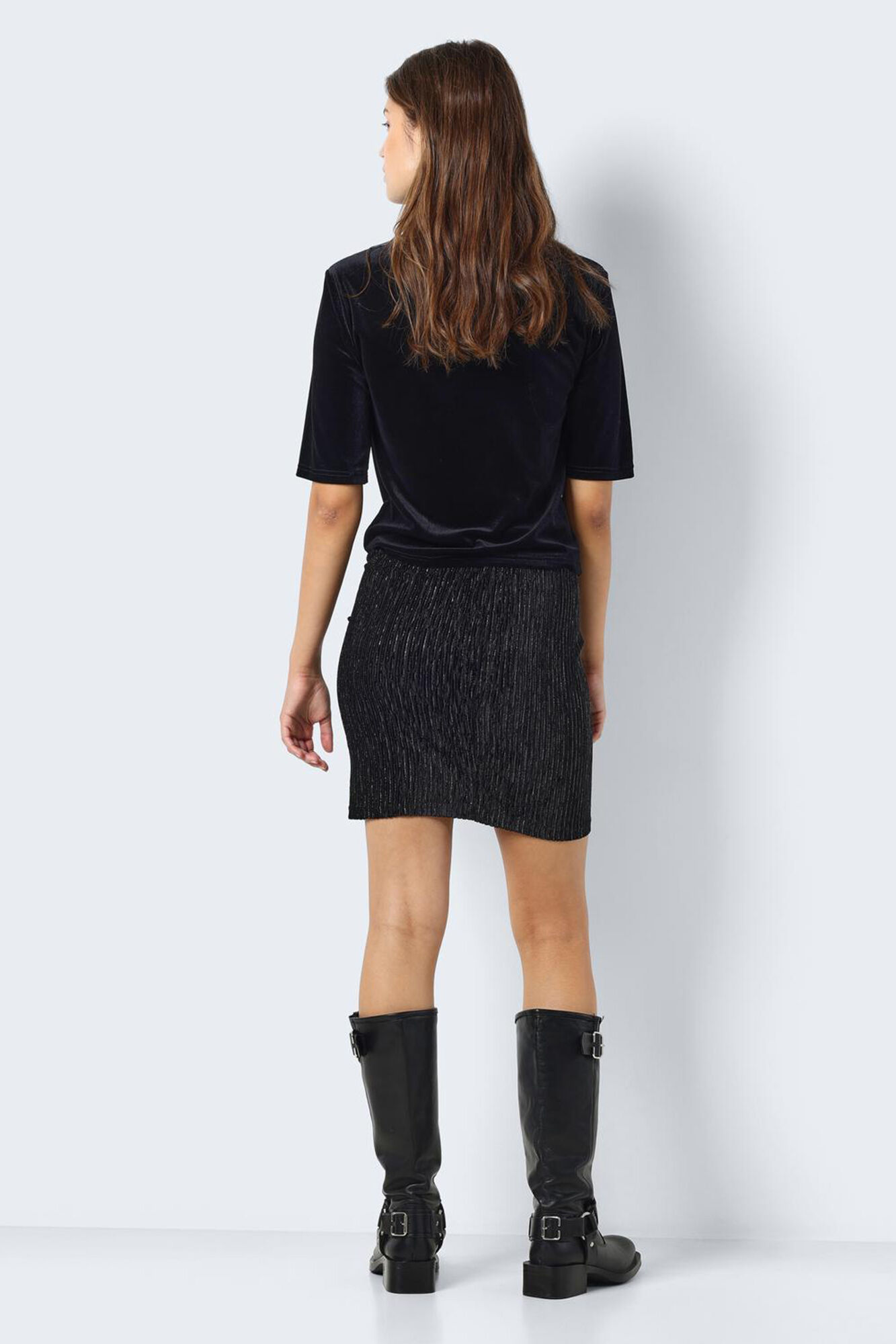 Noisy May Falda canale con lurex