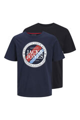 Jack & Jones PLUS Pack de 2 camisetas Plus negro