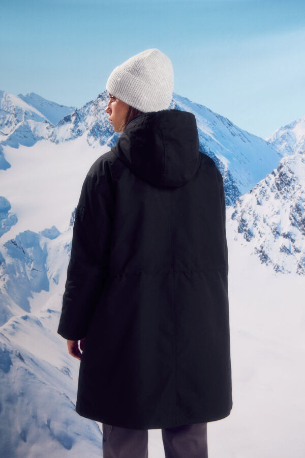 Springfield Parka 2 en 1 repelente al agua negro