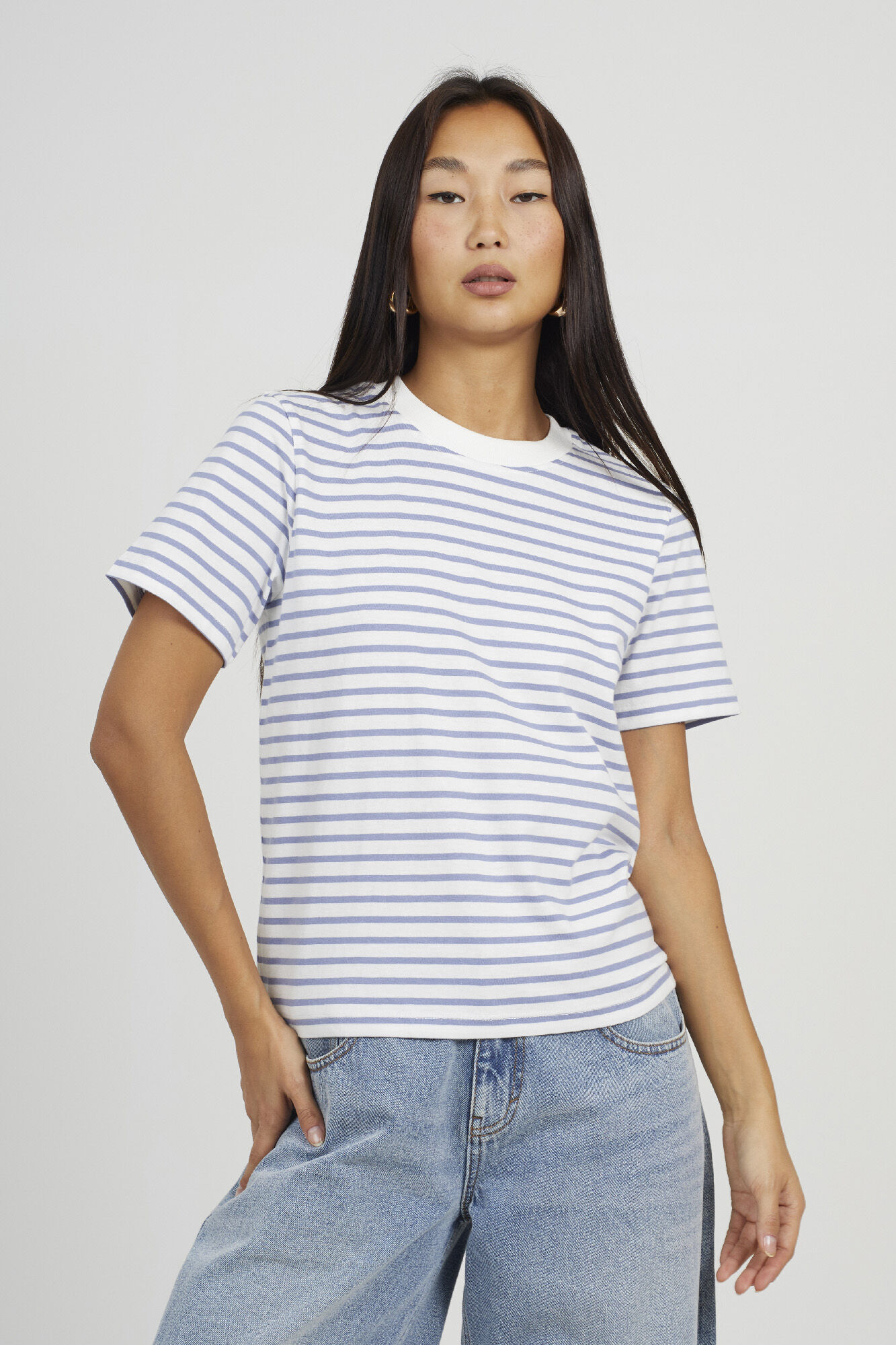 Brave Soul Camiseta a rayas de manga corta