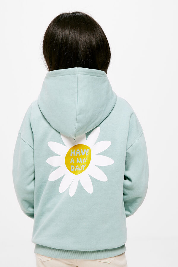 Springfield Kids Sudadera capucha flor ni&ntilde;a verde