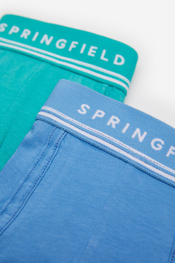 Springfield Pack 2 boxers básico color azul medio