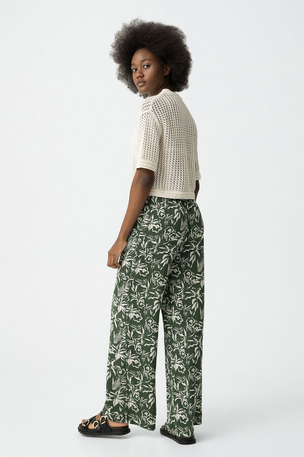 Tiffosi Leggings estampadas de comprimento total verde