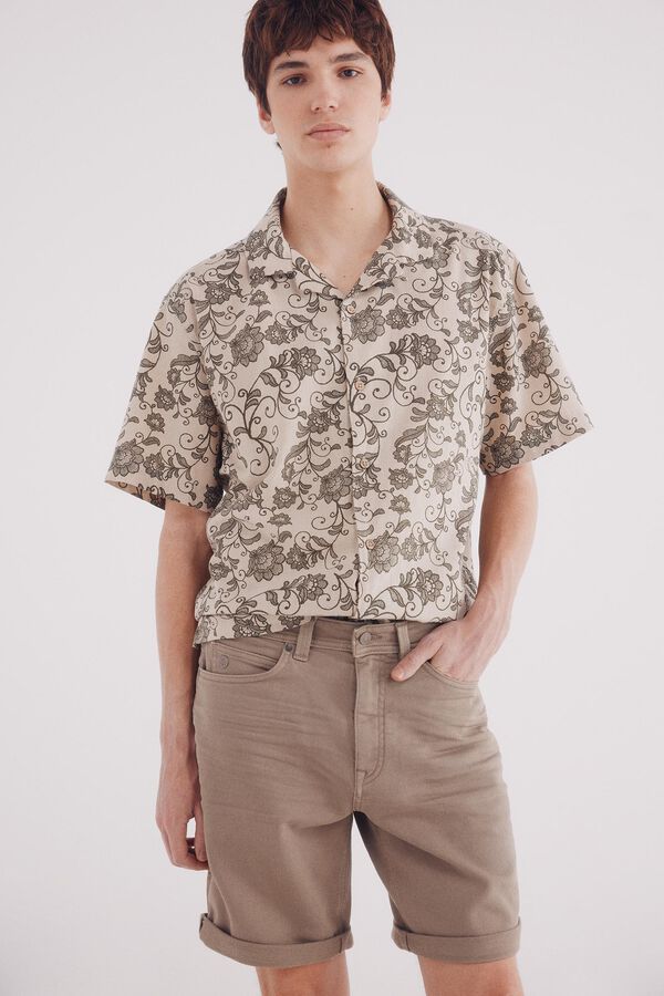 Springfield Bernuda en knit color lavada nude