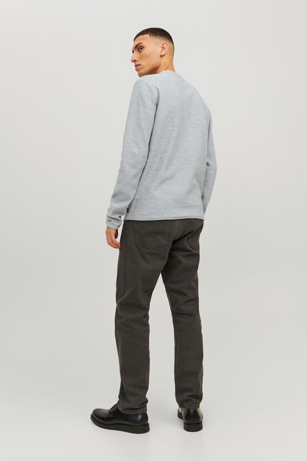 Jack & Jones Jersey punto fino gris