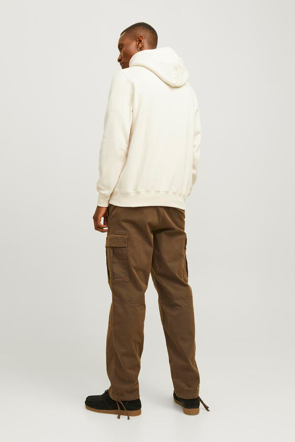 Jack & Jones Sudadera regular fit logo blanco