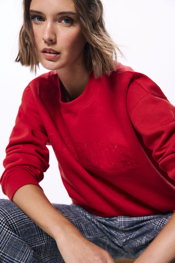 Springfield Sudadera "Gorgeous" rojo