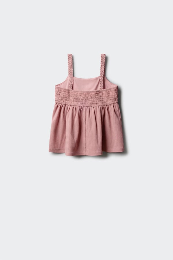 Springfield Kids Top de al&ccedil;as em crochet para menina rosa