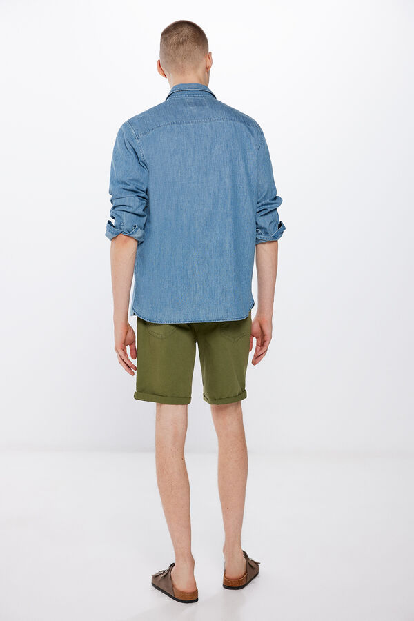 Springfield Bermuda ligera color slim fit kaki