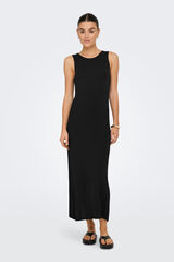 JDY Vestido largo fluido negro