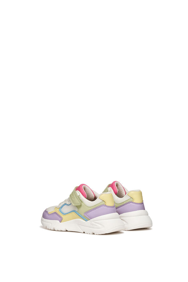 Geox T&ecirc;nis com efeito de pele branco