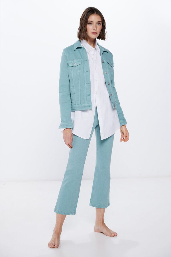 Springfield Cazadora Vaquera Color turquesa