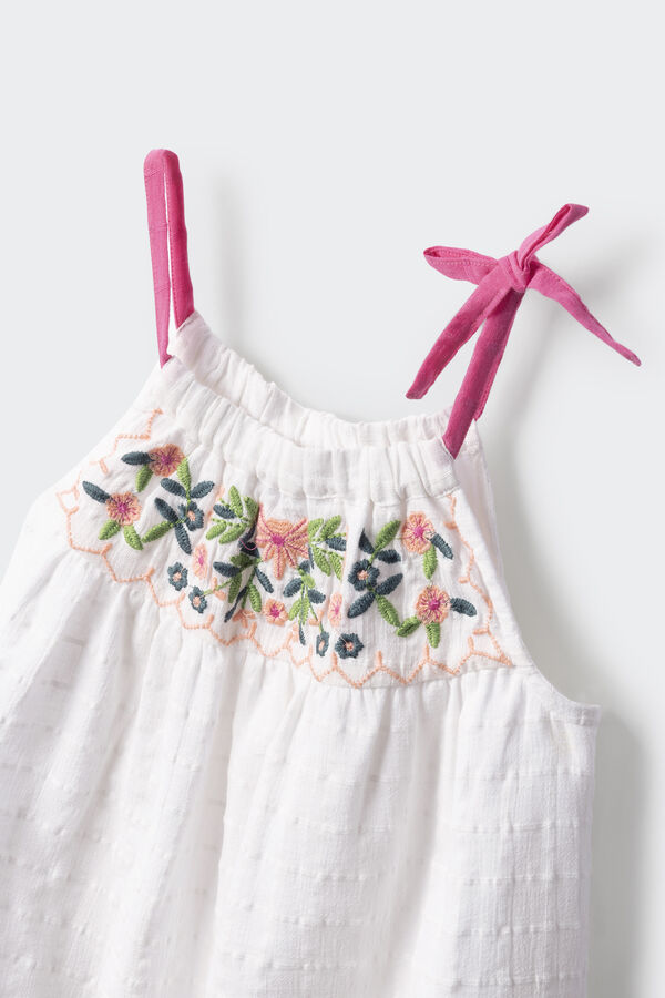 Springfield Kids Vestido tirantes ni&ntilde;a blanco
