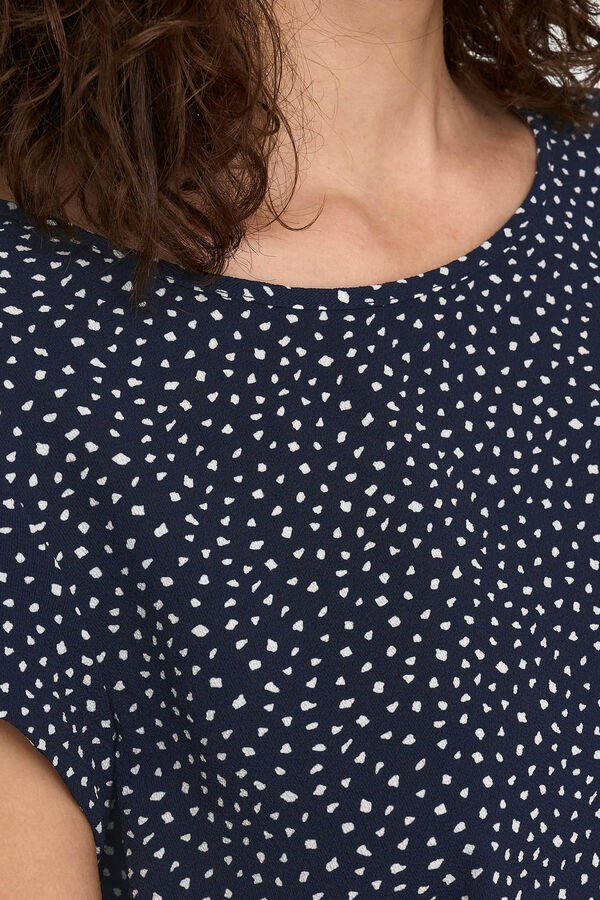 Only Camisola de manga curta azul