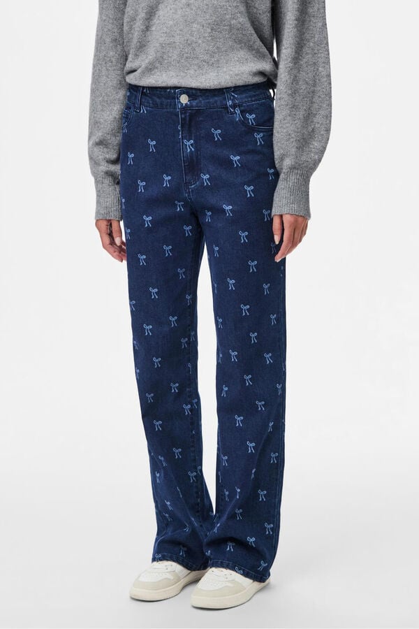 Pieces Jean relax estampado lazo azul