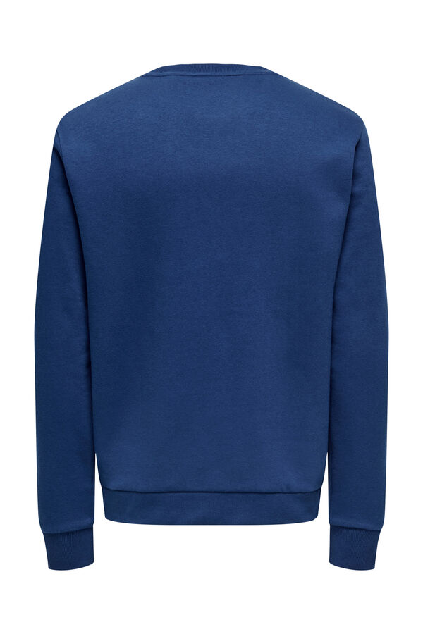 Only & Sons Sweatshirt com gola redonda azul
