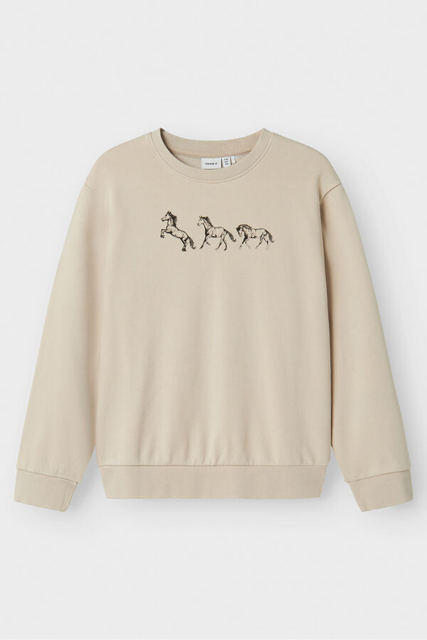 Name it Sweatshirt de menina bege