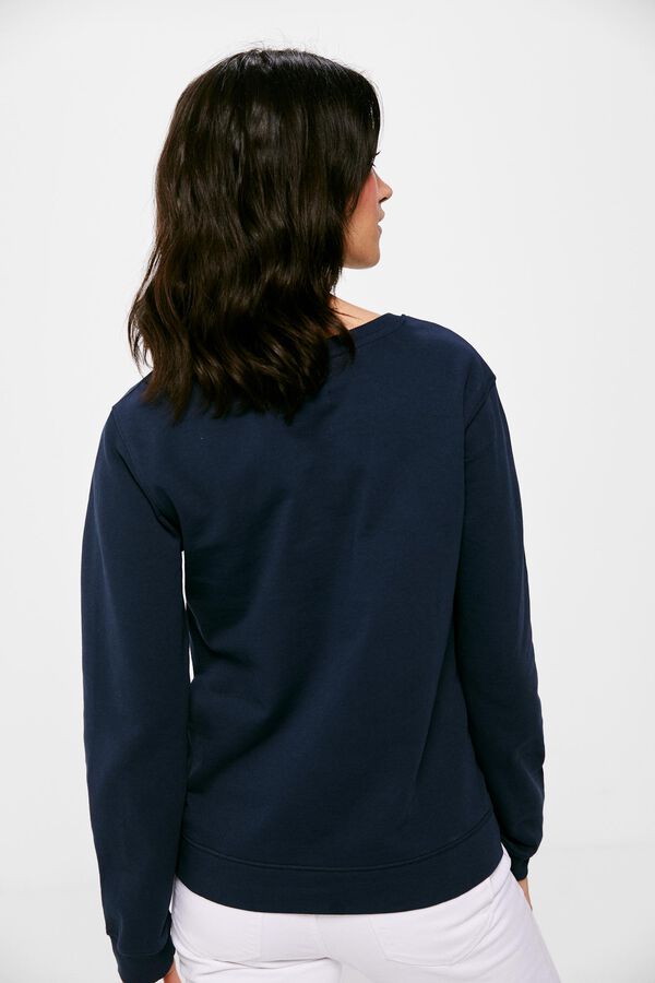 Springfield Sudadera "Don&acute;t look back" azul