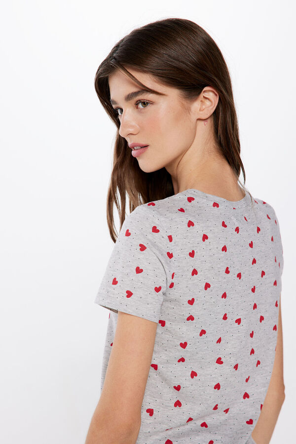 Springfield T-shirt estampada cinzento