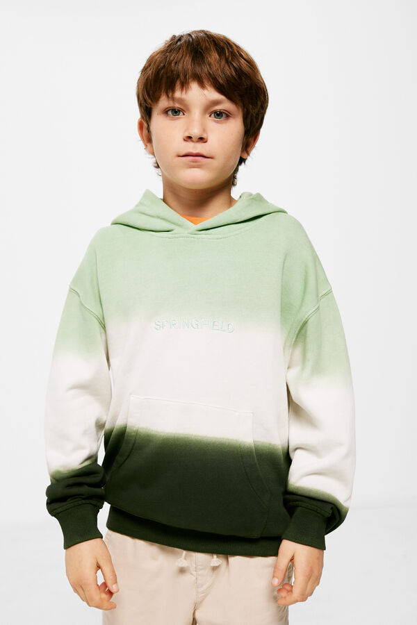 Springfield Kids Sudadera dip dye ni&ntilde;o verde