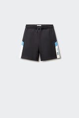 Springfield Kids Bermuda jogger franjas ni&ntilde;o negro