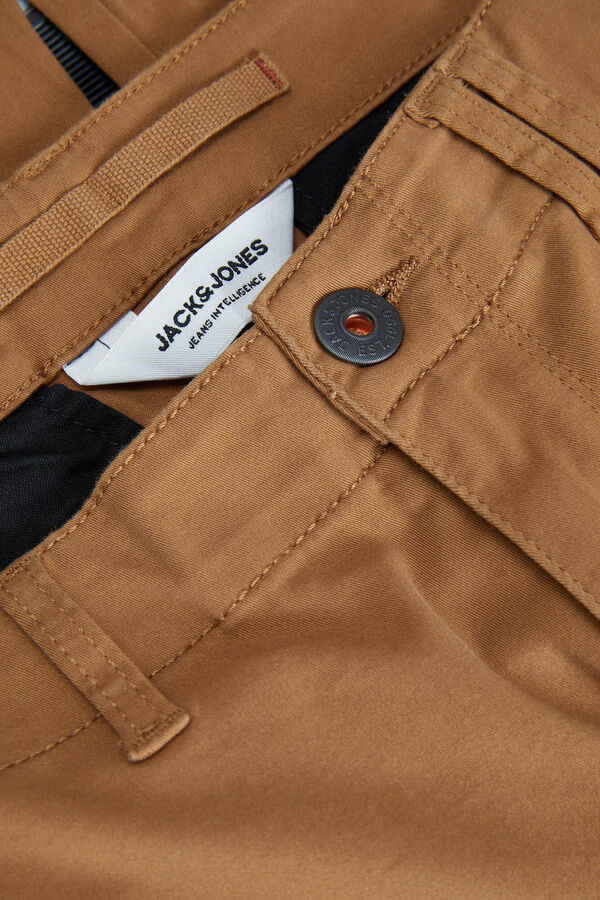 Jack & Jones Pantal&oacute;n cargo slim fit marr&oacute;n