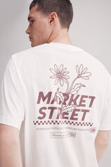 Springfield camiseta de rua do mercado bege